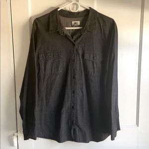Denim button down